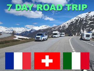 7 day campervan road trip; Eastern France, Switzerland & Italian Lakes