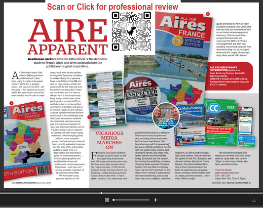 Reviews of All the Aires France 10th edition