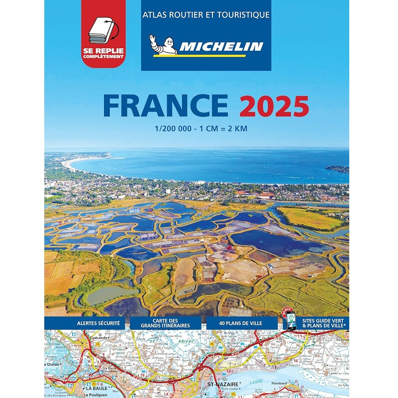 2025 Michelin France Tourist Road Atlas 9782067264991 front cover