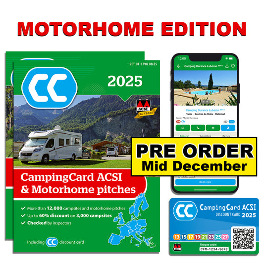 acsi 2025 motorhome guide camping card pre order vicarious media books