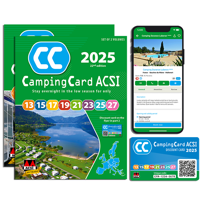 2025 ACSI CampingCard cover, card and app, Vicarious Books, UK edition