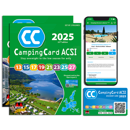 2025 ACSI CampingCard cover, card and app, Vicarious Books, UK edition