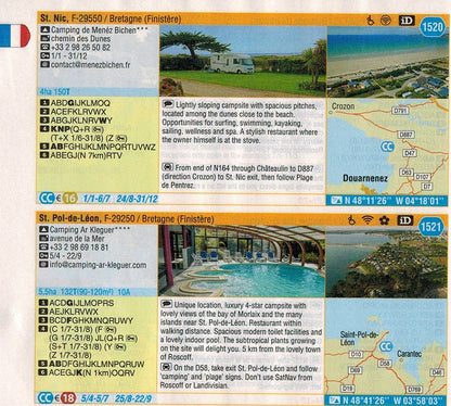 ACSI CampingCard 2021 Discount Camping Europe european Scheme 9789492023698 france entries