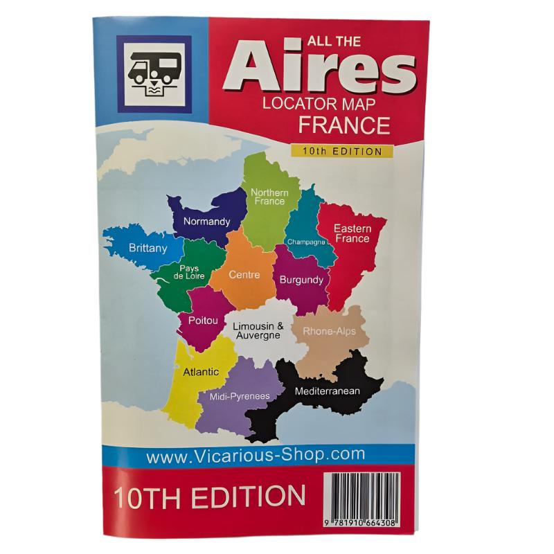 Map of aires France French aires map motorway 10th edition All the Aires France ISBN: 978910664308