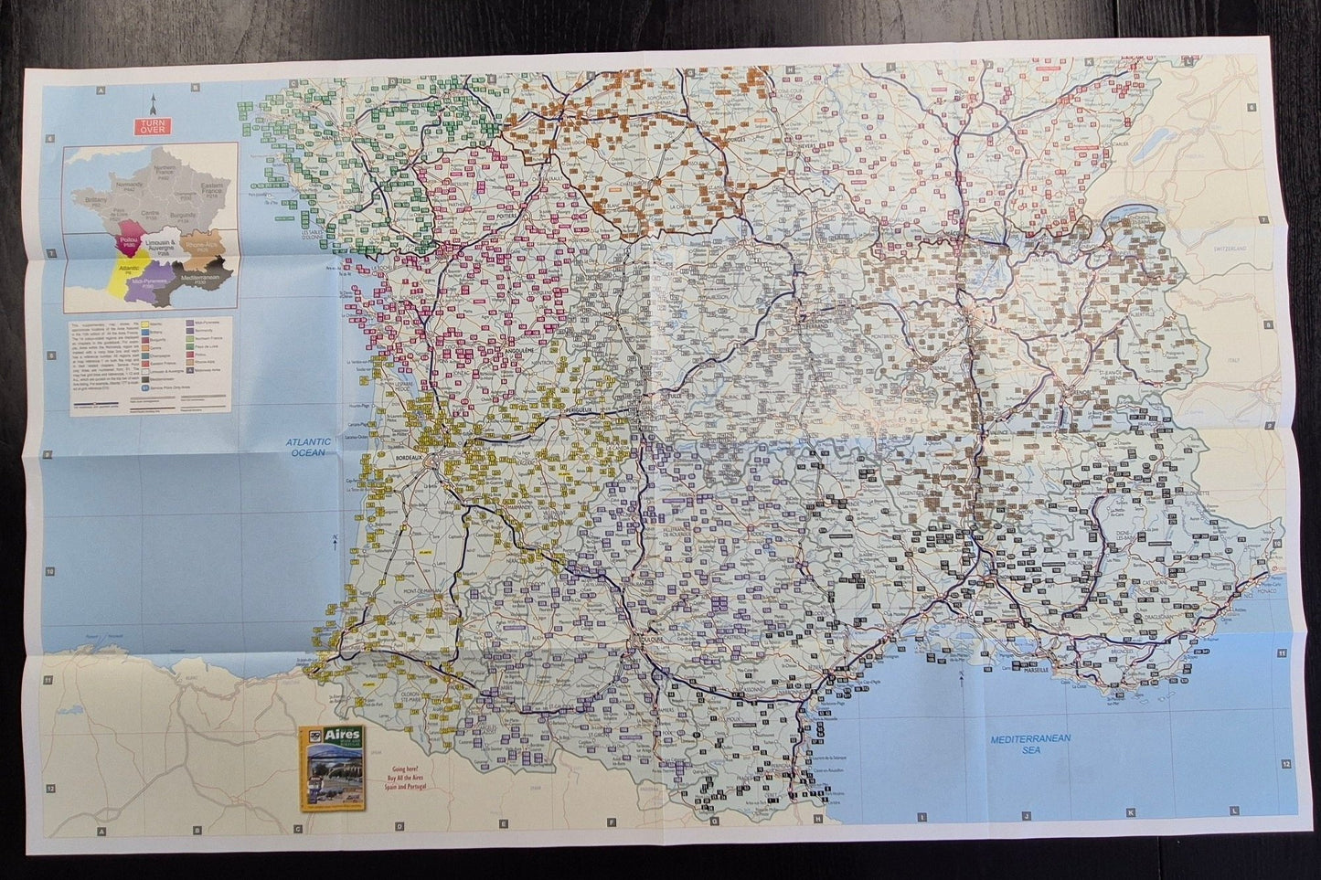 French aires map south of France All the Aires France 10th edition ISBN: 978910664308