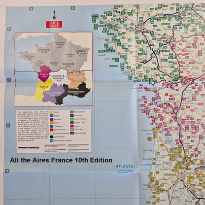 Aires France map Bordeaux La Rochelle Nantes All the Aires France 10th edition ISBN: 978910664308