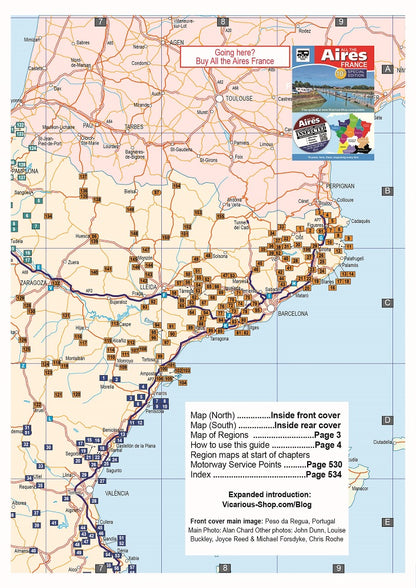 Aires map Spain Barcelona Benecasim All the Aires Spain and Portugal 7th edition Vicarious Books Media