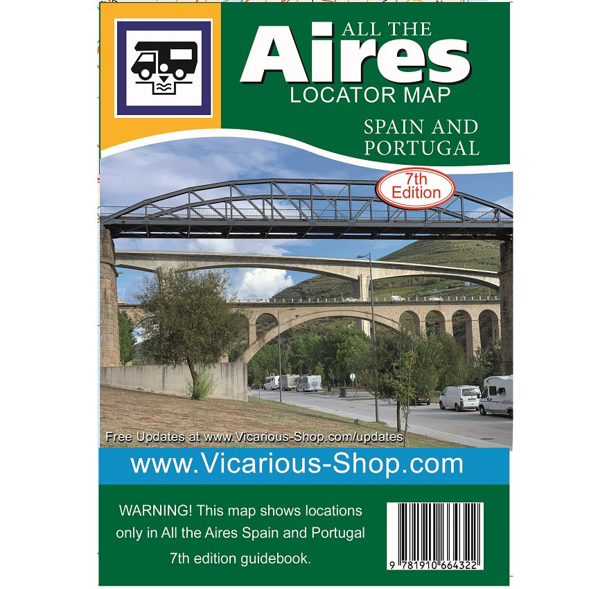 Aires map Spain and Portugal free with  All the Aires Spain and Portugal 7th edition cover