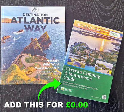 Destination Atlantic Way – The Ultimate guidebook for Irelands Wild Atlantic Way cmaping ireland ISBN 9781739848446