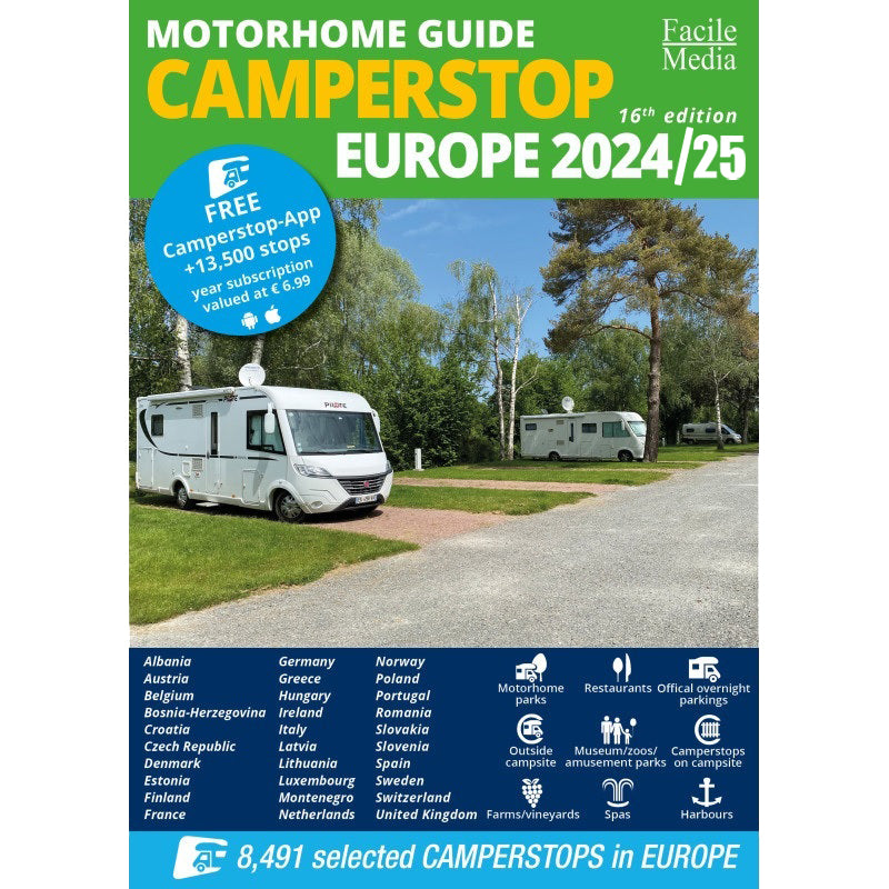 Camperstop Europe 2024 9789076080840 cover from Vicarious books media