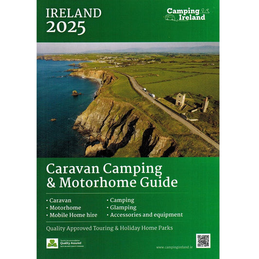 Caravan, Camping and Motorhome Guide Ireland 2025 Vicarious Media Books front cover