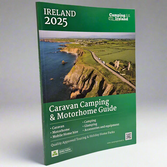 Caravan, Camping and Motorhome Guide Ireland 2025 Vicarious Media Books front cover