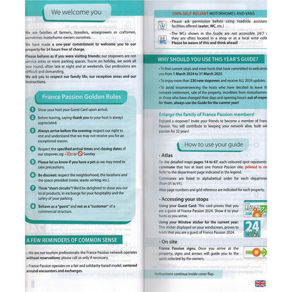 France Passion 2024 motorhome and campervan stopover scheme how to use this guide France passion golden rules