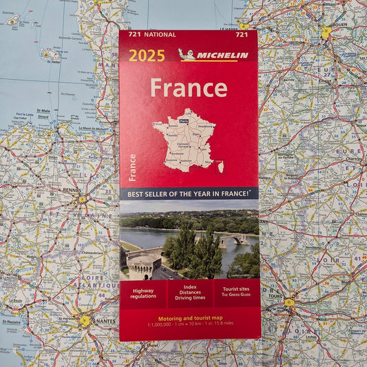 2025 Michelin France Sheet Map 721