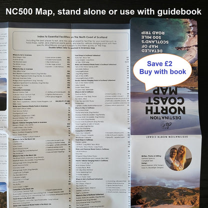 North Coast 500 Road Map – Detailed A1 NC500 Route Planner ISBN 9781739848439