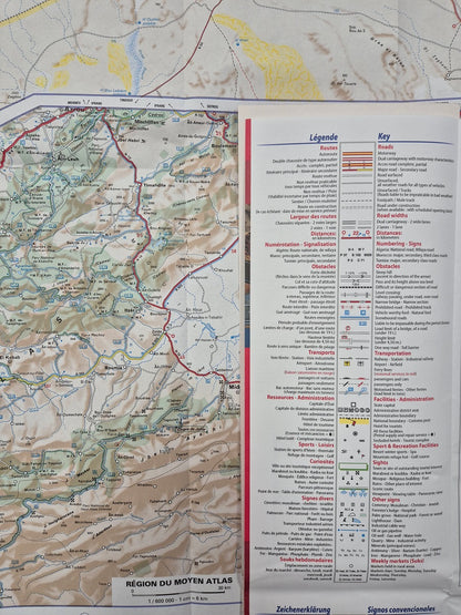 Morocco map 742 Michelin National sheet atlas 2025 Maroc 9782067263987