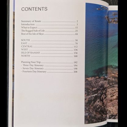 Destination Skye Guide Book Contents ISBN 9781739848415