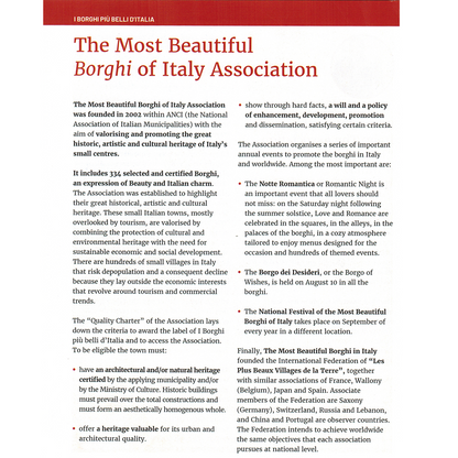 The Most Beautiful Borghi of Italy 9788889291764 what is a borghi