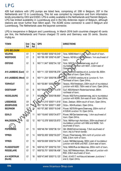 All the Aires Belgium, Luxembourg and the Netherlands IBSN:9781910661063 Vicarious Media Motorhome Guidebook, Motorhoming, Aires, Stopovers, Caravan, Caravanning entry